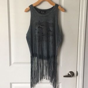 Grey Freedom fringe tank